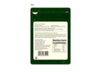 Back view of Matcha Sei-Jaku 30g aluminum bag with detailed nutritional information and storage instructions.
