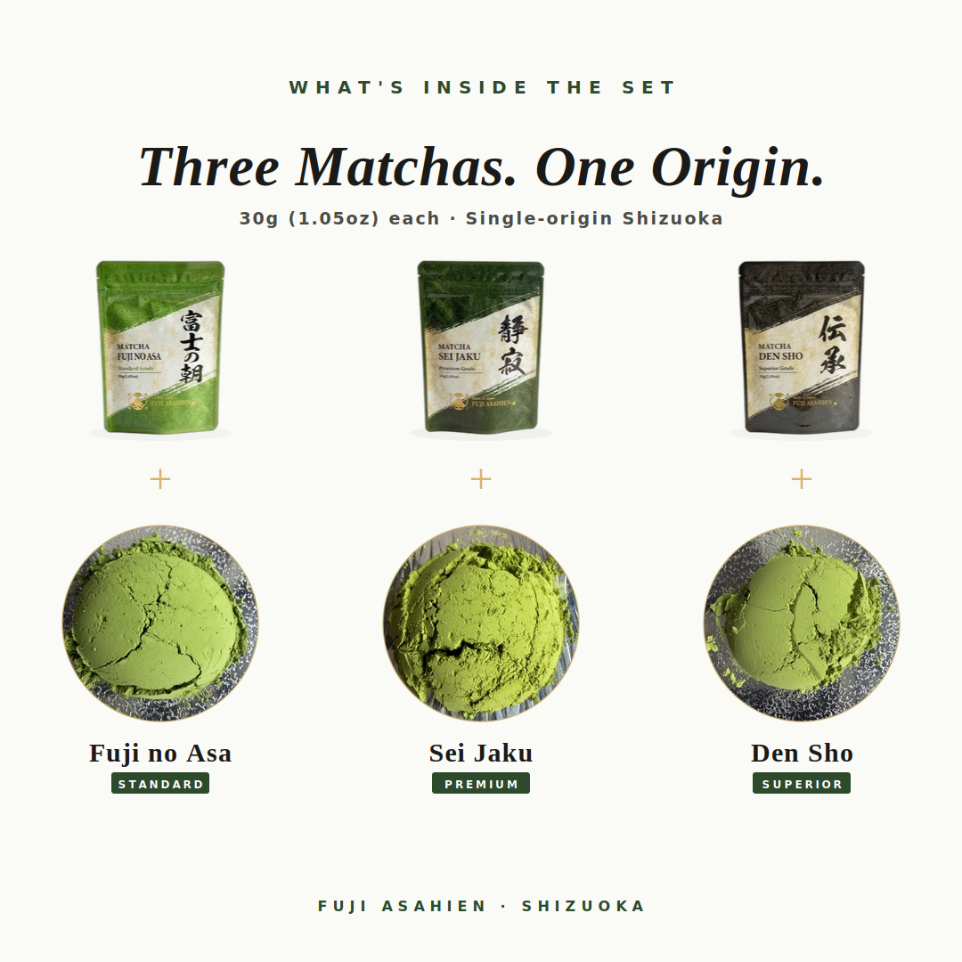 3-Pack Matcha Trial Set（90g/3.17oz）
