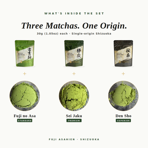 3-Pack Matcha Trial Set（90g/3.17oz）